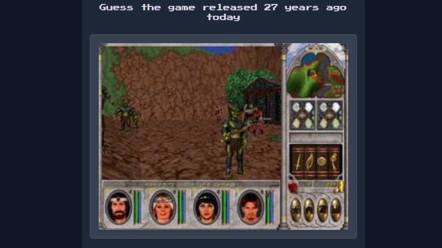 Image Mode showing a pixelated retro game screenshot and answer options