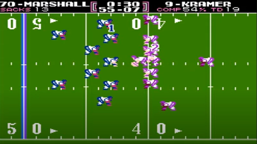 Tecmo Bowl Gameplay Screenshot